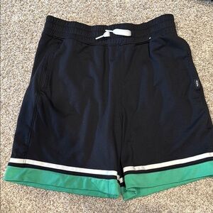 Abercrombie Kids Black and Green Athletic Shorts